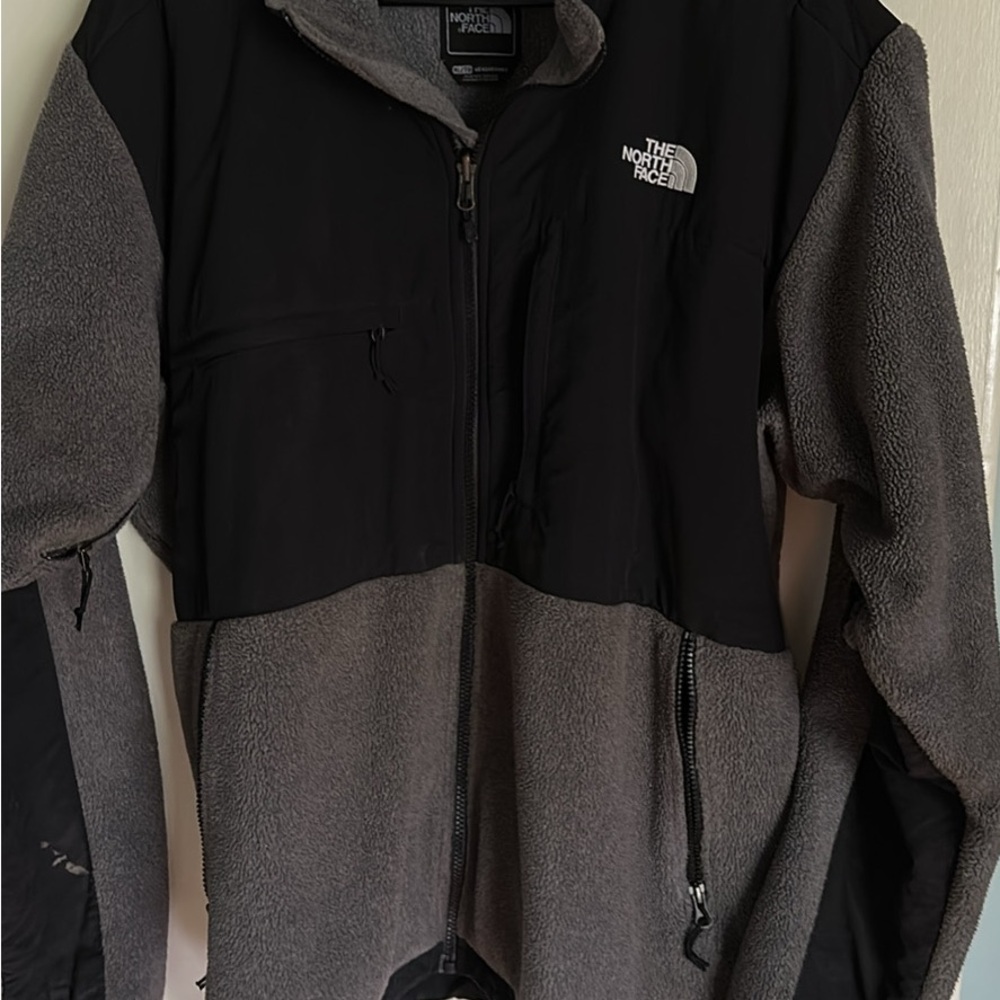 The North Face Black and Gray Fleece Jacket MEN XL